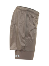 SATISFY - Technical Shorts with Elastic Waistband and Pocket - Brown - LIDIASHOPPING® - Official Website