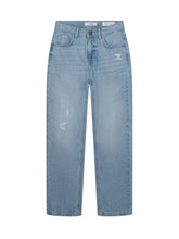 GUESS KIDS - Regular Fit Jeans with Pockets and Distressed Details - Blue - LIDIASHOPPING® - Official Website