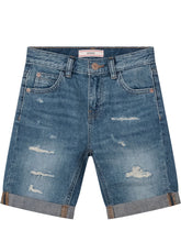 GUESS KIDS - Five Pocket Denim Shorts - Blue - LIDIASHOPPING® - Official Website