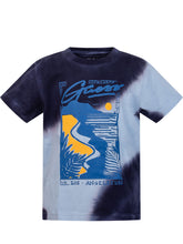 GUESS KIDS - T-shirt a Maniche Corte Tie Dye con Stampa Grafica - Blu - LIDIASHOPPING® - Official Website
