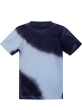 GUESS KIDS - T-shirt a Maniche Corte Tie Dye con Stampa Grafica - Blu - LIDIASHOPPING® - Official Website
