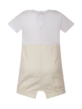 GUESS KIDS - Tutina Corta con Ricamo Orsetto - Bianco - LIDIASHOPPING® - Official Website