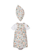 GUESS KIDS - Printed Dungaree Body Set with Hat - Multicolor - LIDIASHOPPING® - Official Website