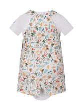 GUESS KIDS - Printed Dungaree Body Set with Hat - Multicolor - LIDIASHOPPING® - Official Website