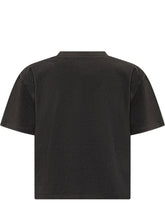 GUESS KIDS - T-shirt Crop con Stampa Floreale - Nero - LIDIASHOPPING® - Official Website