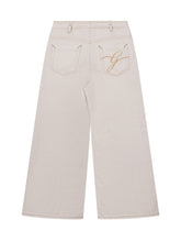 GUESS KIDS - Wide Leg Rigid Denim Pants - Beige - LIDIASHOPPING® - Official Website