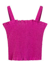 GUESS KIDS - Smocked Strap Top - Purple - LIDIASHOPPING® - Official Website