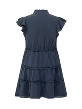 GUESS KIDS - Creponne Dress with Ruffles - Blue - LIDIASHOPPING® - Official Website