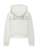 GUESS KIDS - Felpa con Cappuccio e Zip - Bianco - LIDIASHOPPING® - Official Website