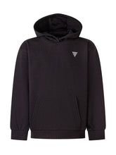 GUESS KIDS - Felpa con Cappuccio e Tasca - Nero - LIDIASHOPPING® - Official Website