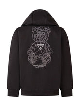 GUESS KIDS - Felpa con Cappuccio e Tasca - Nero - LIDIASHOPPING® - Official Website