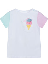 GUESS KIDS - T-shirt with Pocket and Ice Cream Print - White - LIDIASHOPPING® - Official Website
