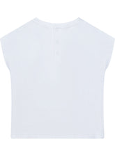 GUESS KIDS - T-shirt Batwing Short Sleeve with Bear Print - White - LIDIASHOPPING® - Official Website