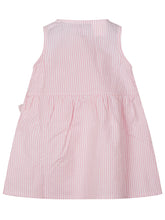 GUESS KIDS - Sleeveless Striped Dress with Strawberry Embroidery and Hat - Pink - LIDIASHOPPING® - Official Website