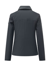 PEUTEREY - Collared Jacket with Flap Pockets - Blue - LIDIASHOPPING® - Official Website