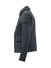 PEUTEREY - Collared Jacket with Flap Pockets - Blue - LIDIASHOPPING® - Official Website