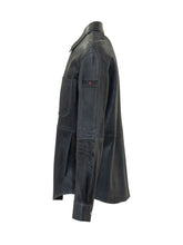 PEUTEREY - Button Front Shirt Jacket with Pocket - Blue - LIDIASHOPPING® - Official Website