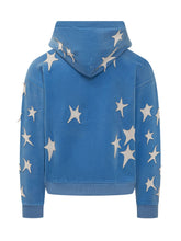 KIDSUPER - Zip Up Hoodie with Star Print - Blue | Lidia Shopping ® | Official Website