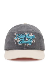 KIDSUPER - Cappello con Visiera e Ricamo Frontale con Stelle - Grigio - LIDIASHOPPING® - Official Website