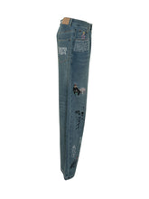KIDSUPER - Jeans con Ricami Multimotivo - Blu | Lidia Shopping | Official Website