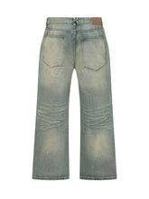 KIDSUPER - Jeans con Motivo Grafico e Borchie - Blu - LIDIASHOPPING® - Official Website