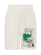 KIDSUPER - Graphic Print Bermuda Shorts - White - LIDIASHOPPING® - Official Website