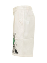 KIDSUPER - Graphic Print Bermuda Shorts - White - LIDIASHOPPING® - Official Website