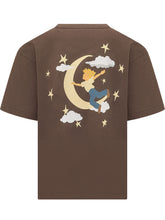 KIDSUPER - Short Sleeve T-shirt with Printed Logo - Brown - LIDIASHOPPING® - Official Website