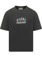 KIDSUPER - Short Sleeve T-shirt with Graphic Print - Black - LIDIASHOPPING® - Official Website