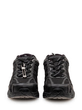 44 LABEL GROUP - Low Top Sneakers with Laces and Mesh Inserts - Black - LIDIASHOPPING® - Official Website