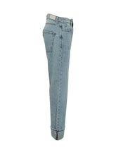 ICON DENIM - Jeans cropped risvolto - Blu - LIDIASHOPPING® - Official Website