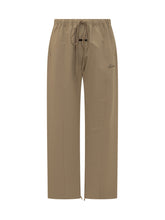 FEAR OF GOD ESSENTIALS - Long Pants with Drawstring and Front Logo - Beige - LIDIASHOPPING® - Official Website