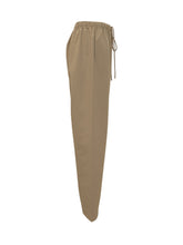 FEAR OF GOD ESSENTIALS - Long Pants with Drawstring and Front Logo - Beige - LIDIASHOPPING® - Official Website