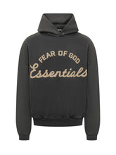 FEAR OF GOD ESSENTIALS - Hoodie with Front Print - Black - LIDIASHOPPING® - Official Website
