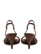 JEFFREY CAMPBELL - Heeled Sandals with Crossed Straps - Brown - LIDIASHOPPING® - Official Website