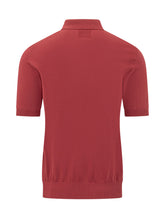 HOSIO - Short Sleeve Polo Shirt with Buttons - Red - LIDIASHOPPING® - Official Website