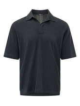 HOSIO - Polo Maniche Corte in Spugna - Blu - LIDIASHOPPING® - Official Website