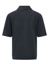 HOSIO - Polo Maniche Corte in Spugna - Blu - LIDIASHOPPING® - Official Website