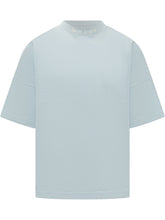 PALM ANGELS - T-shirt con Logo sul Collo - Blu | Lidia Shopping ® | Official Website