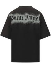 PALM ANGELS - T-shirt with Spray Effect Bear Print - Black | Lidia Shopping ® | Official Website