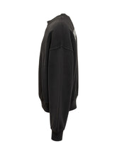 PALM ANGELS - Crew Neck Sweatshirt with Front Logo - Black - LIDIASHOPPING® - Official Website