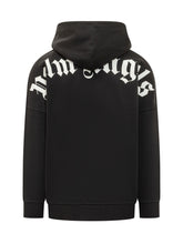 PALM ANGELS - Felpa con Cappuccio e Logo - Nero | Lidia Shopping | Official Website