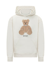 PALM ANGELS - Hoodie with Bear Print - White - LIDIASHOPPING® - Official Website