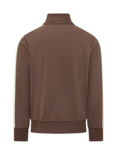 PALM ANGELS - Track Jacket with Zip and Logo - Brown - LIDIASHOPPING® - Official Website