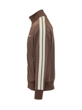 PALM ANGELS - Track Jacket with Zip and Logo - Brown - LIDIASHOPPING® - Official Website