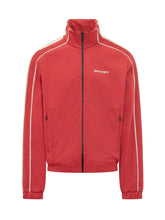 PALM ANGELS - Track Jacket with Side Bands and Logo - Red - LIDIASHOPPING® - Official Website