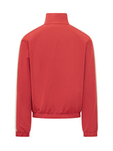 PALM ANGELS - Track Jacket with Side Bands and Logo - Red - LIDIASHOPPING® - Official Website