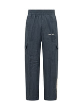 PALM ANGELS - Track Pants with Cargo Pockets - Blue - LIDIASHOPPING® - Official Website