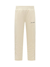 PALM ANGELS - Track Pants with Logo - White - LIDIASHOPPING® - Official Website