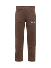 PALM ANGELS - Track Pants with Logo - Brown - LIDIASHOPPING® - Official Website